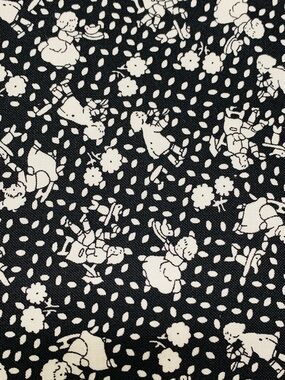 RJR Fabrics 1930s Repro Children’s Print Black & White Cotton Quilt Fabric